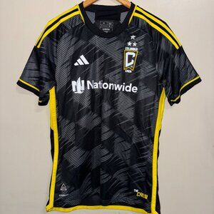 Adidas MLS 23/24 Columbus Crew SC Authentic Soccer Jersey Slim Fit Men's $150